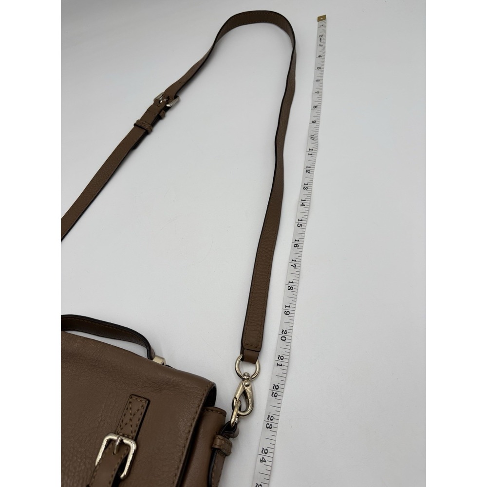 Kate Spade Lola Avenue Lia Brown Leather Satchel Crossbody Buckle Bag - Picture 13 of 13